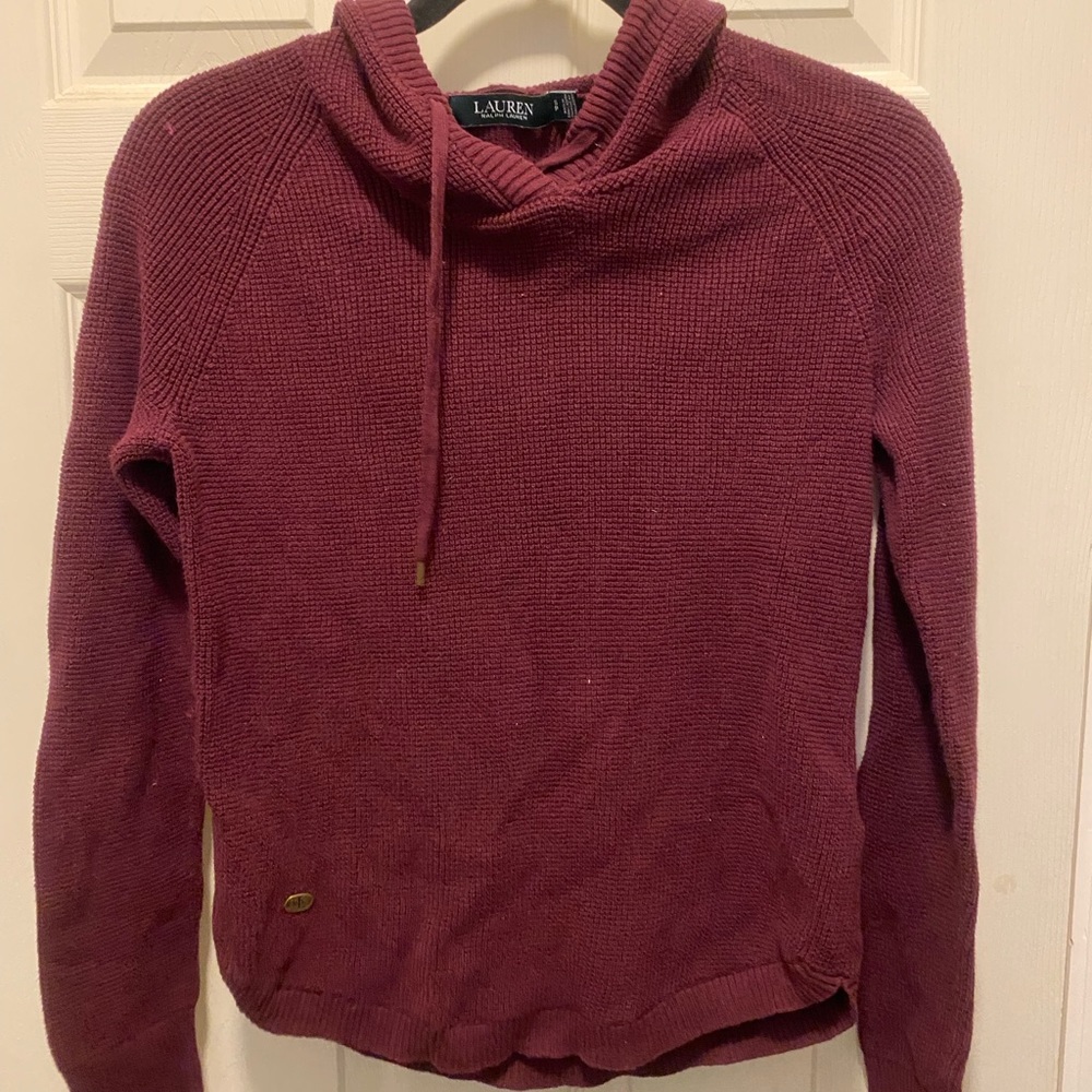 Ralph Lauren red sweater hoodie